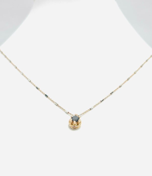 Image 2 of Astralia - 18 kt. Pink gold, White gold - Necklace with pendant - 0.20 ct Diamond