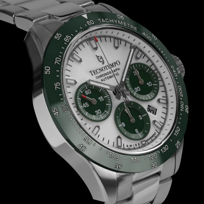 Image 2 of Tecnotempo - "NO RESERVE PRICE" - Designed and Assembled in Italy - Swiss Movt - "Chrono Orbs" Limi