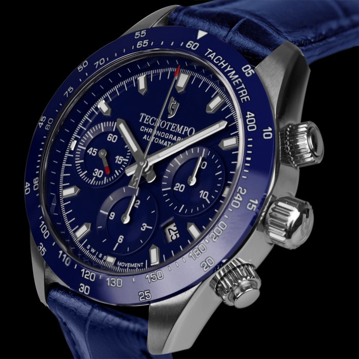 Tecnotempo® - "Chrono Orbs" - Designed and Assembled in Italy - Swiss Movt - Limited Edition - - TT.200OR.PBL - Men - 2011-present