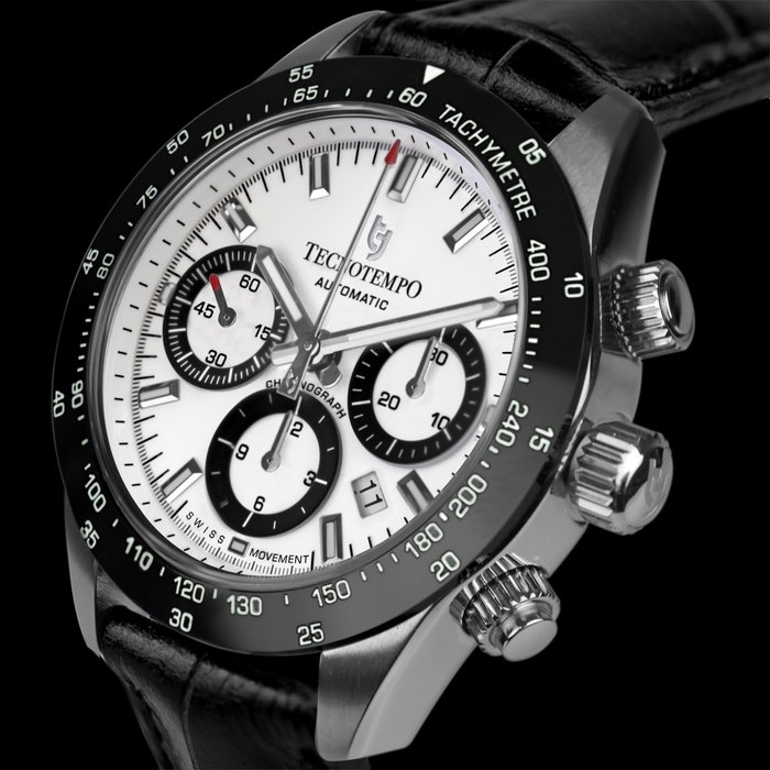 Tecnotempo® - "Chrono Round" - Designed and Assembled in Italy - Swiss Movt - Limited Edition - - TT.200RO.PB - Hombre - 2011 - actualidad