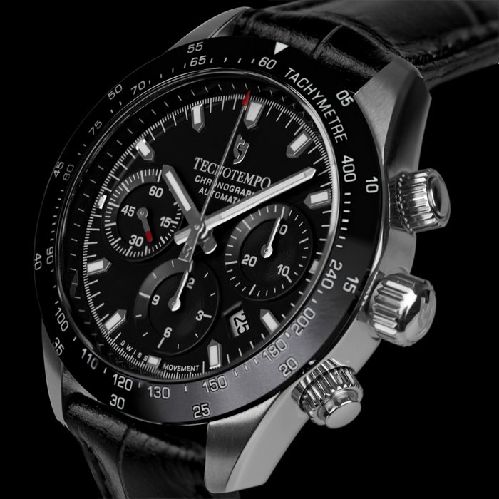 Tecnotempo® - "Chrono Orbs" - Designed and Assembled in Italy - Swiss Movt - Limited Edition - - TT.200OR.PN - Herren - 2011-heute
