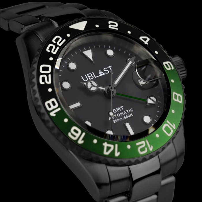Image 2 of Ublast - " NO RESERVE PRICE " Diver GMT - Automatic - UBDGM40BBGN - Sub 200M - Men - New