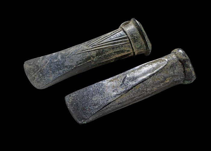 青铜器时代 青铜斧头 - 带德国出口许可证 拥有西班牙进口许可证