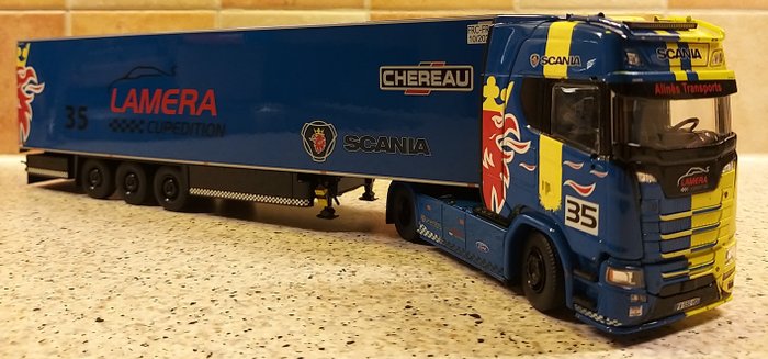 Image 3 of Tekno - 1:50 - SCANIA S730 - tractor with refrigerated trailer "Lamera Cupedition"