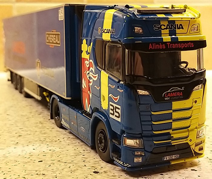 Image 2 of Tekno - 1:50 - SCANIA S730 - tractor with refrigerated trailer "Lamera Cupedition"