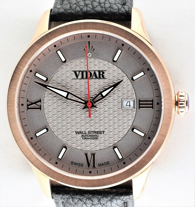 Preview of the first image of Vidar Since 1909 - Wall Street - Swiss Automatic - Sellita SW200 - Ref. No: VR 015-200-02-RL - Men.