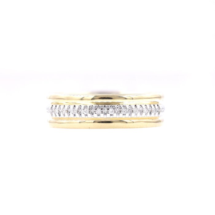 18 karat Gull - Ring - 0.05 ct Diamant