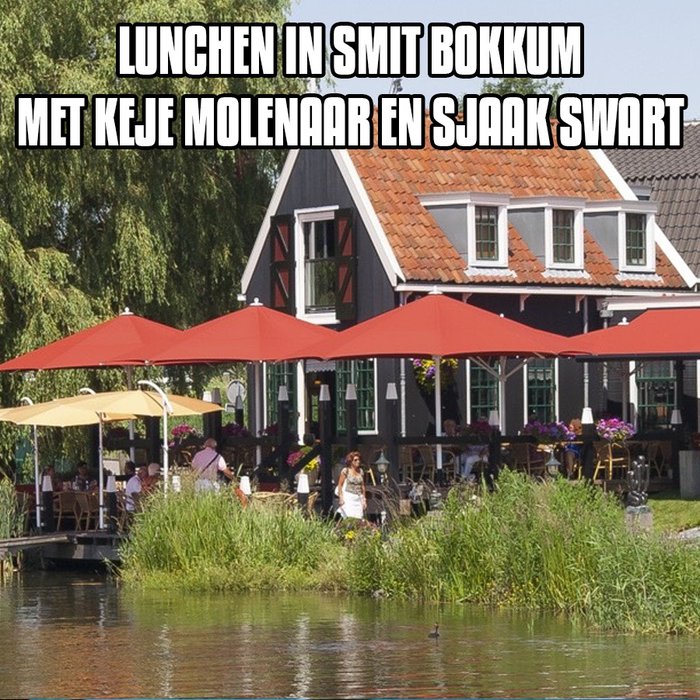 Lunch at Smit Bokkum together with Sjaak Swart & Keje Molenaar