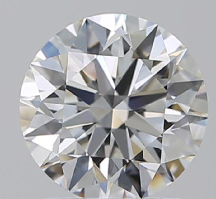 1 pcs Diament - 1.50 ct - brylantowy, okrągły - F - VVS2 (z bardzo, bardzo nieznacznymi inkluzjami)