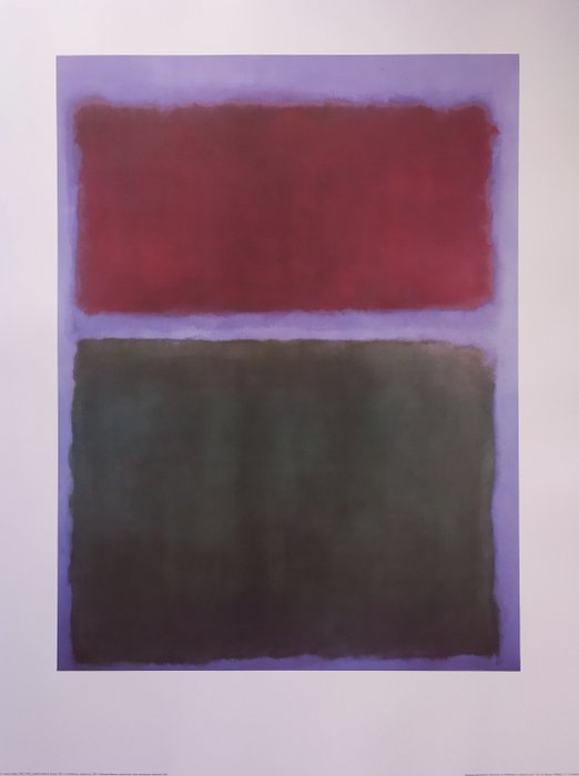 Mark Rothko (1903-1970) (after) - "Untitled, (Earth & Green), 1955" - Offset - (60x80cm) - 1997