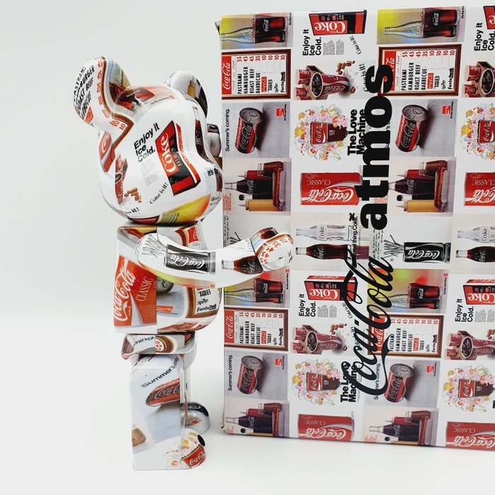 Image 3 of Medicom Toy - Be@rbrick 400% Coca Cola x Atmos