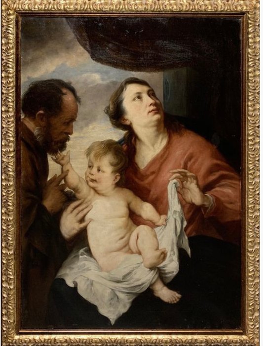 Image 2 of Antonio Van Dyck (1599-1641), Maniera di - Sacra famiglia
