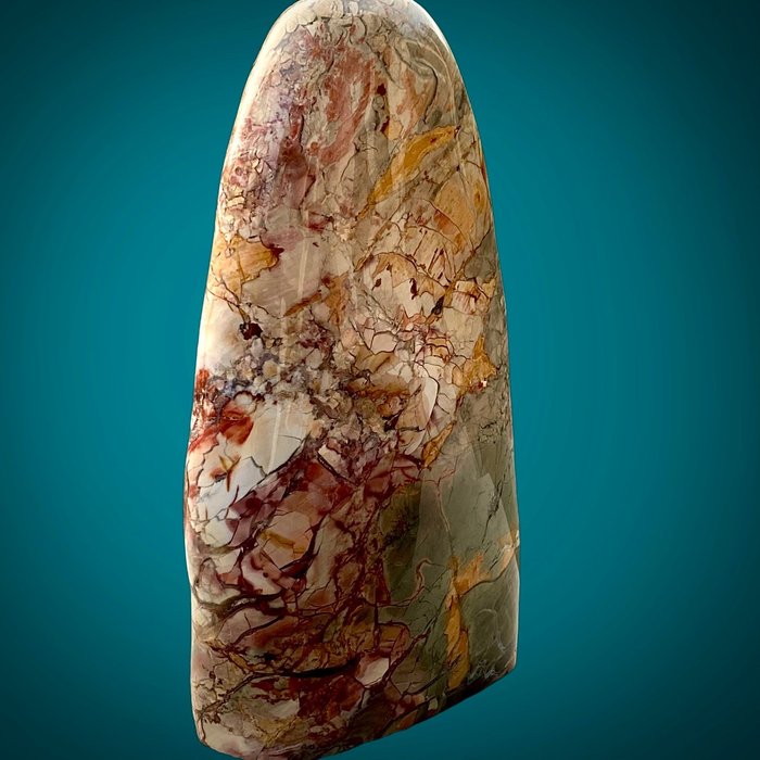 帶有角礫狀圖案的蛋白石瑪瑙 薩索自由形式 - 290×160×65 mm - 4260 g