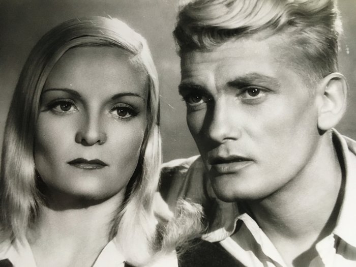 (x4 photos) Madeleine Sologne and Jean Marais by Jean Cocteau - 'The Eternal Return (French: L'Éternel retour)' 1943