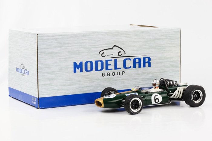 Preview of the first image of Modelcar Group - 1:18 - Brabham BT20 #6 Denny Hulme 2nd Britain GP 1966.