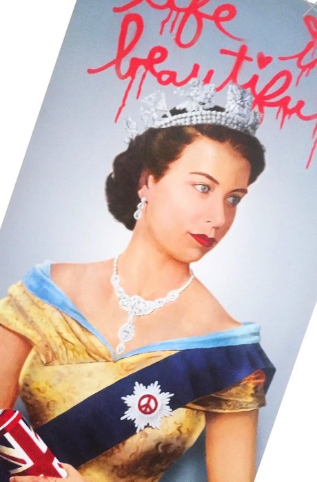 Image 3 of Mr Brainwash (1966) - Life is beautiful: Queen Elizabeth II