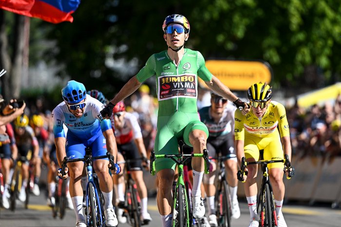 Team Jumbo-Visma - Tour de France 2022 - Wout van Aert - Cervélo S5 (green fork)