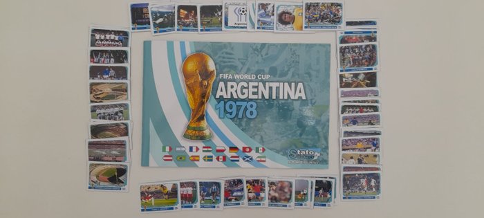 Tato Stickers - World Cup Argentina 1978 - Album vuoto + set completo di figurine sciolte - 2020