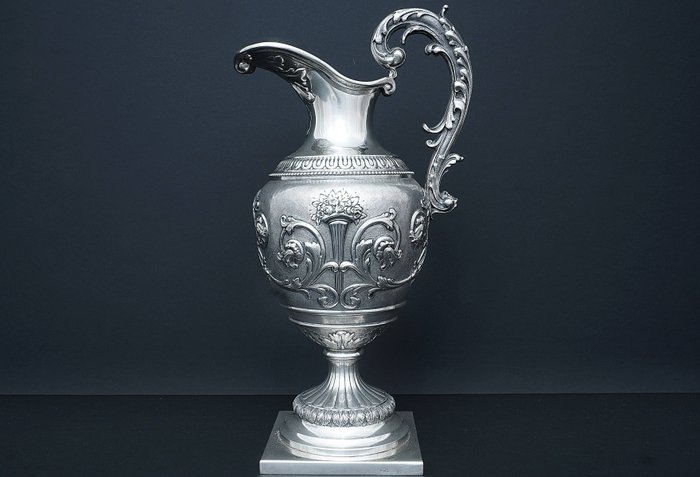 Brocca, Caraffa (1) - .800 argento - Italia - metà del XX secolo