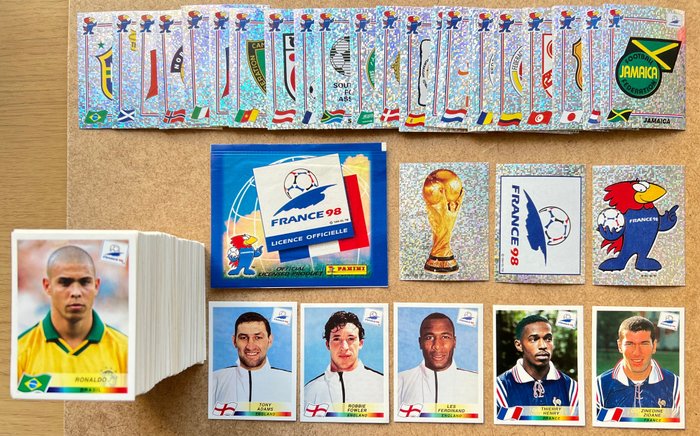 Panini France 98 World Cup Set With Badge Spain In Excellent Condition 