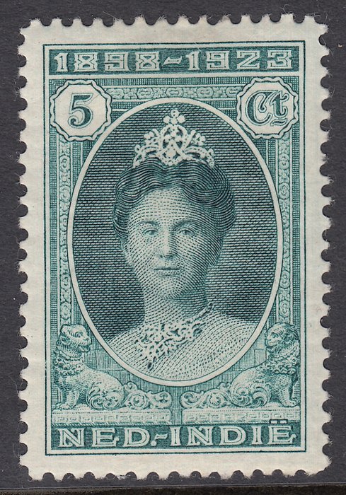 Nederlands-Indië 1923 - Regeringsjubileum Koningin Wilhelmina, lijntanding 11½ x 11 - NVPH 160C