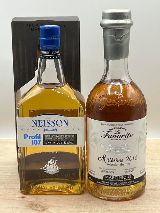 Neisson Profil 107 + La Favorite Millesime 2015 - b. 2021 - 70cl - 2 bottles