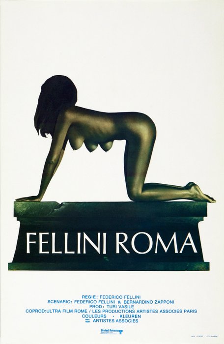 Cinema poster - Federico Fellini 'ROMA' - 1972