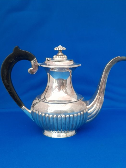 Teekanne (1) - .833 Silber - Van Kempen en Begeer - Niederlande - Mitte des 20. Jahrhunderts