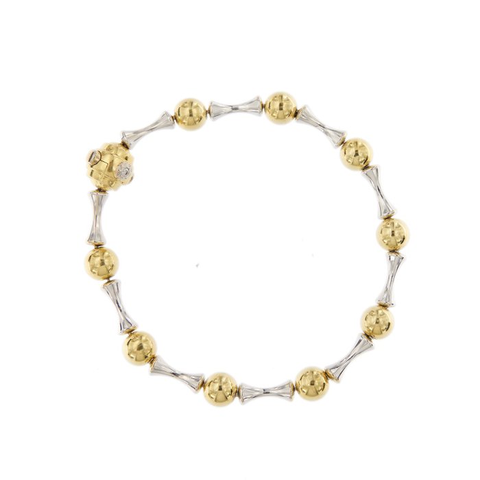 Image 3 of Chimento - 18 kt. White gold, Yellow gold - Bracelet - 0.01 ct Diamond