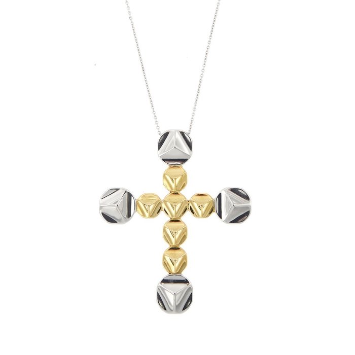 Preview of the first image of Chimento - 18 kt. White gold, Yellow gold - Necklace with pendant.
