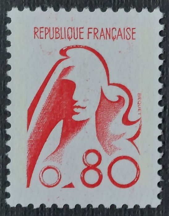 France 1975 - Marianne de Bequet, 80 c. rouge - Yvert 1841A