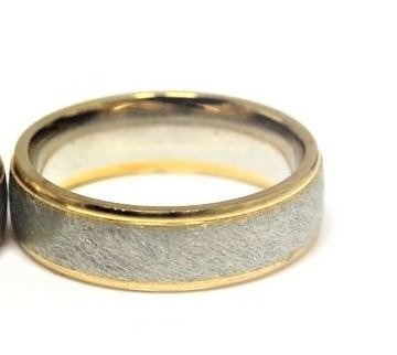 Image 2 of Gelbgold 750 und 950 Platinum - Ring - Pforzheim wedding ring manufactory