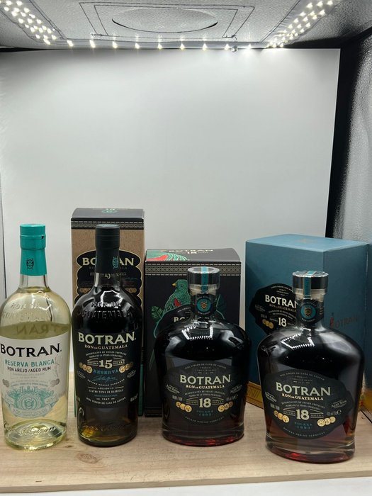 Botran - Reserva Blanca + Solera 15+ 2 x Solera 18 - 70cl - 4 bottles