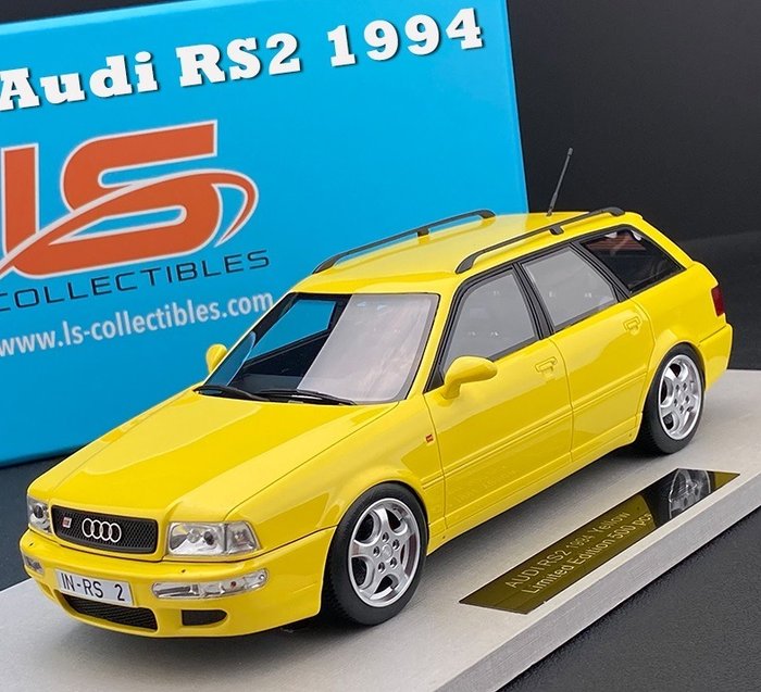 LS Collectibles - 1:18 - Audi RS2 - 1994 - Geel - Limited edition!