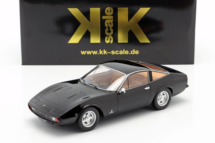 KK-Scale - 1:18 - Ferrari 365 GTC4 year 1971 black - Beperkte editie