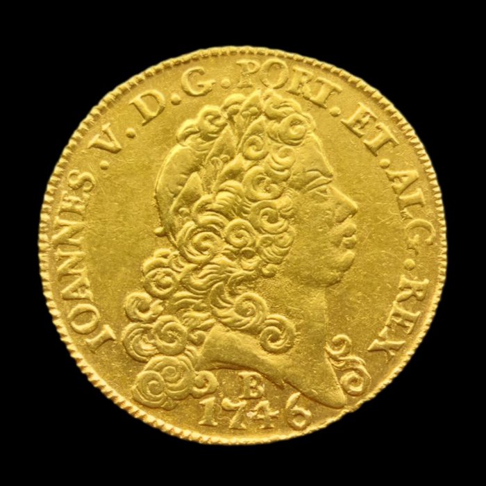 Brazilië (Koloniaal). D. João V (1706-1750). Peça (6.400 Reis) 1746 B - Bahia - 4º Tipo