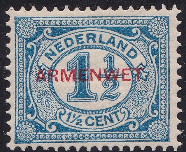 Niederlande 1913 - ‘Armenwet’ with variety - NVPH D8, Mast 53 PM2