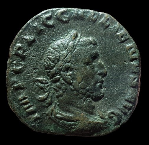 Roman Empire. Gallienus (AD 253-268). Æ Sestertius,  Rome AD 253-254