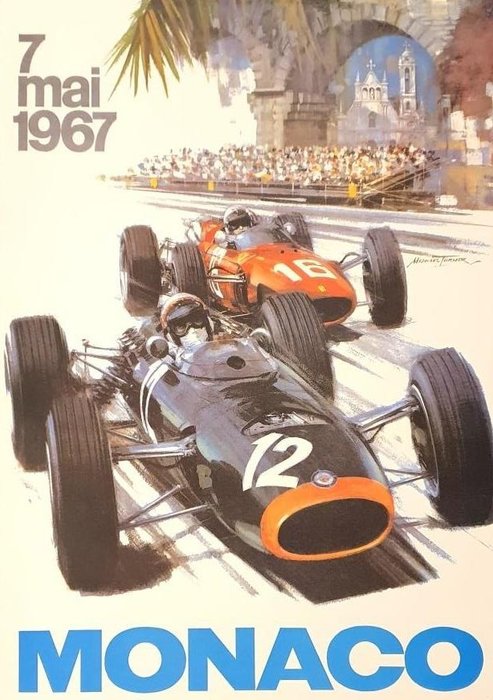 Maquette Michael Turner - Monaco 24e Grand Prix Automobile
