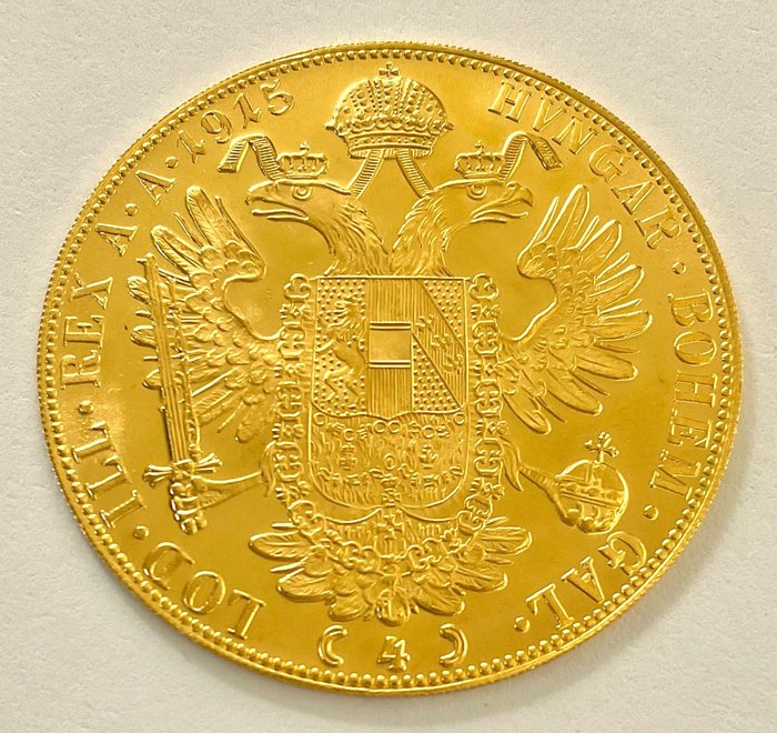 Oostenrijk. 4 Ducat 1915 (Restrike) Franz Joseph I
