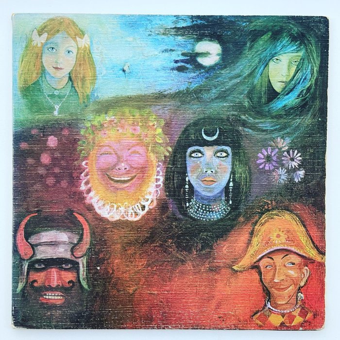 King Crimson - In The Wake Of Poseidon [1st UK pressing, pink labels, textured sleeve] - LP album - Premier pressage - 1970/1970