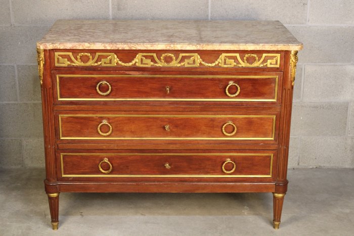 Chest of drawers - Marble, Wood