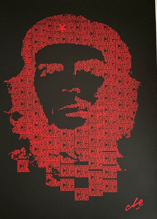 Reinaldo Cabañas (1960). - Che Guevara estilo Banksy. Cuba. Serigrafia realizada manualmente. Edición Limitada de 250 Unidades.
