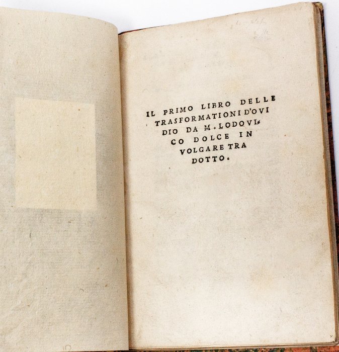 Publius Ovidius Naso / Lodovico Dolce - Il primo libro delle Trasformationi - 1539