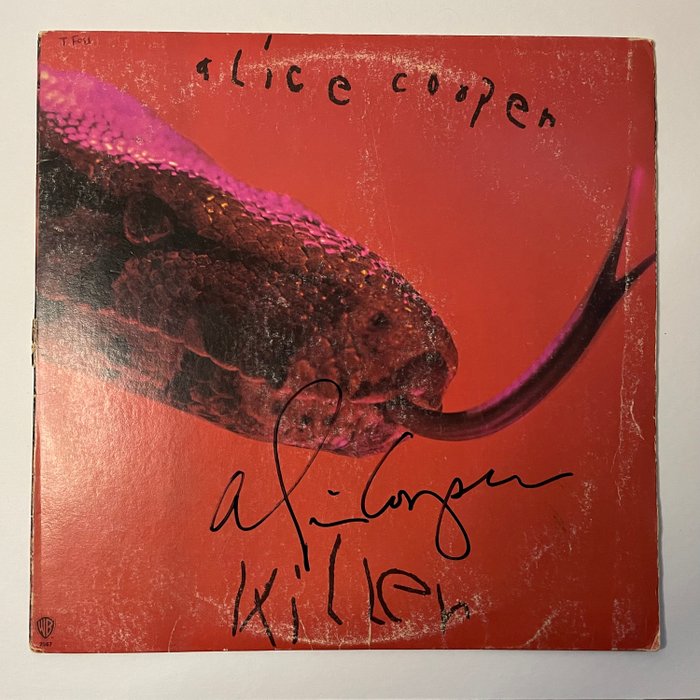 Alice Cooper - Killer - Signed LP Album by Alice Cooper - JSA COA - Memorabilia firmata (originale autografo) - 1971/1977