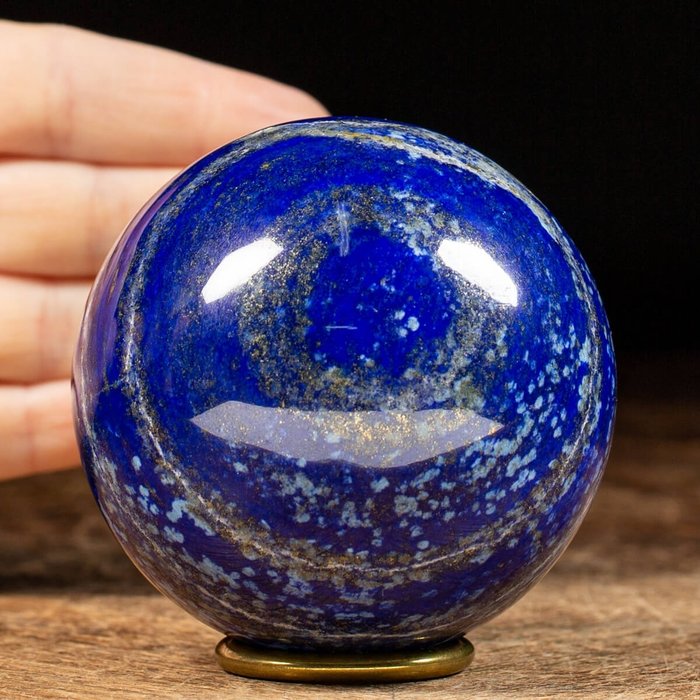 Lapis Lazuli de calitate superioară sferă - 76×76×76 mm - 680 g