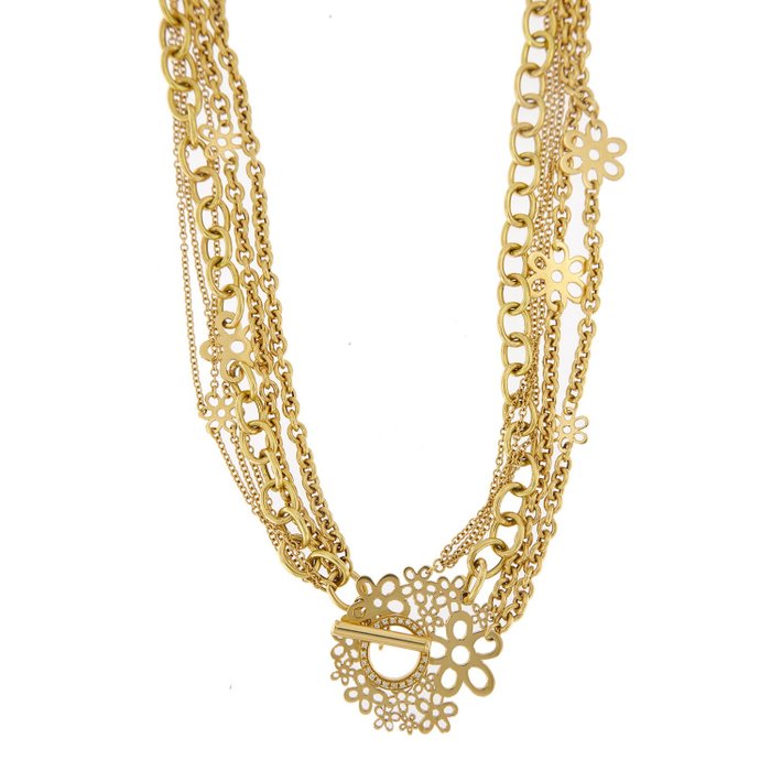 Image 2 of 18 kt. Yellow gold - Necklace - 0.24 ct Diamonds
