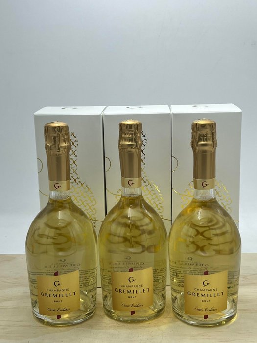 Gremillet, Gremillet, Brut "Cuvée Evidence" - Champagne Blanc de Blancs - 3 Bouteilles (0,75 L)