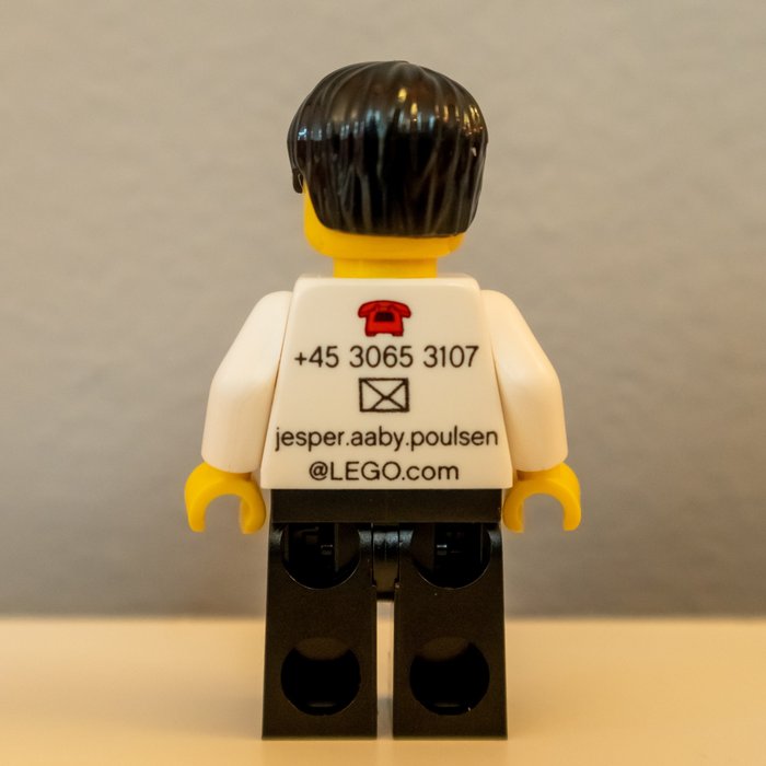 Lego – Minifigures – Employee business Card – Jesper Aaby Poulsen – 2000-heden