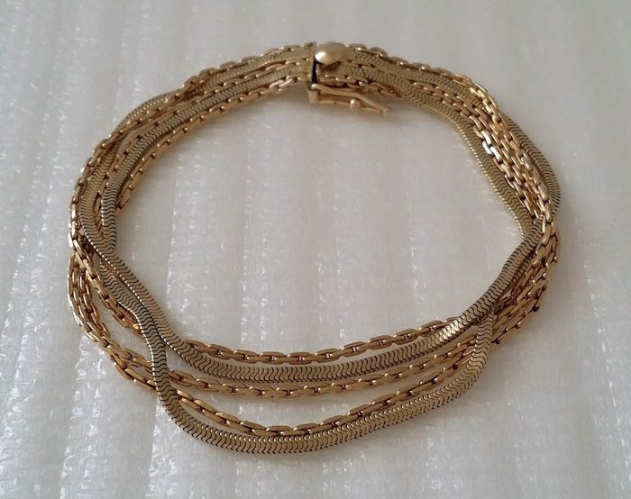 PEDRE - Multi Chain - 12 kt. Gold-filled - Bracelet - Catawiki